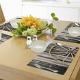 thumbnail image 4 of Ambesonne Wagon Wheel Place Mats Set of 4, Rusty Door, Standard Size, Black Pale Brown, 4 of 6