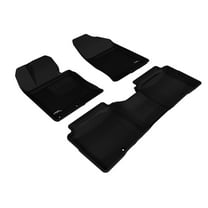 3D MAXpider L1KA02501509 Complete Set Custom Fit All-Weather Floor Mat for Select Kia Optima Models - Kagu Rubber (Black), Tan