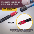 thumbnail image 5 of Vipole Trekker Cork Hiking Poles Ultralight Trekking Poles Come with Natural Cork Grips and Aluminum Adjustable Shafts - Walking Sticks - Set of 2 - Made in Italy, 5 of 9