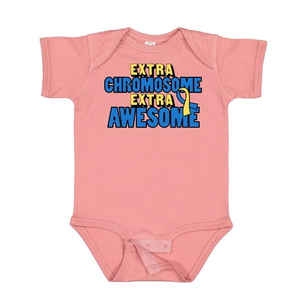 

Inktastic Extra Chromosome Extra Awesome Gift Baby Boy or Baby Girl Bodysuit