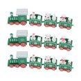 thumbnail image 1 of 3 Sets Small Train Christmas Decorations Exquisite Mini Train Decor Set Christmas Decoration Props Green, 1 of 12