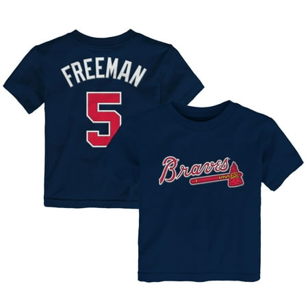 Freddie Freeman Atlanta Braves Majestic Toddler Player Name and Number T-Shirt -