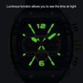 thumbnail image 3 of Reloj De Cuarzo Para Hombres Reloj De Pulsera Impermeable Con Sincronización Precisa Con Correa De Silicona Ropa Informal De Negocios, 3 of 7