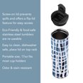 thumbnail image 5 of Highland Home Blue & White 17 oz. Stainless Steel Tumbler w/Lid, 5 of 6
