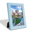 thumbnail image 2 of Grooved 5 in. x 7 in. Blue Picture Frame Set (Set of 4), 2 of 6