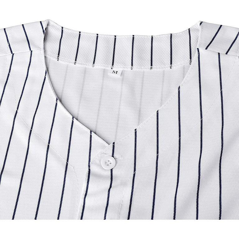 Blank Plain Hip Hop Hipster Baseball Jersey Button Down Shirts Sports  Uniforms Men Women Jersey