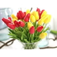 thumbnail image 5 of PAMINGONO Red Artificial Tulips Silk Flowers Uv Resistant Faux Tulips for Wedding and Garden, 5 of 5