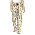 thumbnail image 2 of Lsque Vintage Keys1 Print Women's Pajama Pants, Lounge Pant - Comfortable Home Wear,Elastic Waistband, Stylish Design-Small, 2 of 9