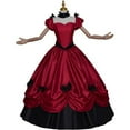 thumbnail image 2 of Women's Gothic Victorian Rococo Dress Civil War Southern Belle Tea Party Ball Gown Medieval Evening Dress, 2 of 7