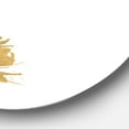 thumbnail image 3 of Designart 'Glam pure Gold Feather II' Art Mural Cercle en Métal - Disque de 36, 3 of 5