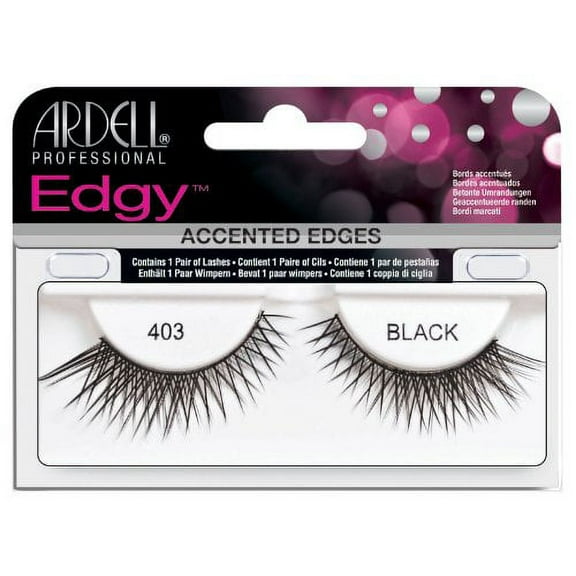 Ardell Edgy Lash False Eyelashes - #403 Black (Pack of 4)