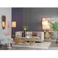 thumbnail image 2 of CC Home Furnishings Glass Flower Vase - 14.5" - Blue and Gold, 2 of 9