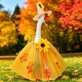 thumbnail image 3 of Exquisite Autumn Style Clothing Sets for 23in Porch Goose Figurines (Statue Excluded), Seasonal Decorative Outfits for Outdoor Garden Display and Courtyard Holiday Scene Arrangement, Yellow, 3 of 6