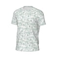 thumbnail image 6 of Wukai Leaf Print Print Men's Short-Sleeved Mesh T-Shirt,Quick-Dry Short Sleeve Workout T-Shirt-3X-Large, 6 of 8