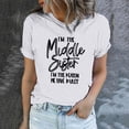 thumbnail image 3 of Fesfesfes Essentials Shirt Women Funny Printed Pattern Casual Fashion Soild Color Short Sleeve Tops Blouse Short Sleeve T Shirt XL(US:10), 3 of 7