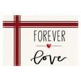 thumbnail image 1 of Love Heart Letter Print Placemat Festive Table Heat For Holiday Parties Border Linen Table Mat For Couples And Dinners B, 1 of 4