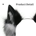thumbnail image 4 of CuteStreet Furry Wolf Ears Headband Handmade Faux Fur Cosplay Costume Party Hairband, 4 of 5