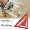 thumbnail image 4 of 7 Inch Aluminum Alloy Rafter Square Carpenter Square Triangle Ruler with Matte Finish Etched Markings for Woodworking Framing Saw Guide, 4 of 7