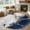 Blue, variant on Round Area Rug 5 Ft, Coastal Non Slip Area Rugs for Living Room, Ocean Coral Shell Turquoise Blue Conch Washable Low Pile Circle Throw Carpet for Indoor Dining Room Bedroom Nursery Decor