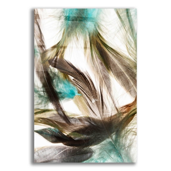 Epic Art 'Floating Feathers' by Incado, Acrylic Glass Wall Art, 16"x24"