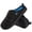Black, variant on LongBay Mens Memory Foam Slip on Slippers - Two-Tone Indoor Outdoor House Shoes for Camping Garden, Non-Slip Rubber Sole, Comfortable Down Clogs