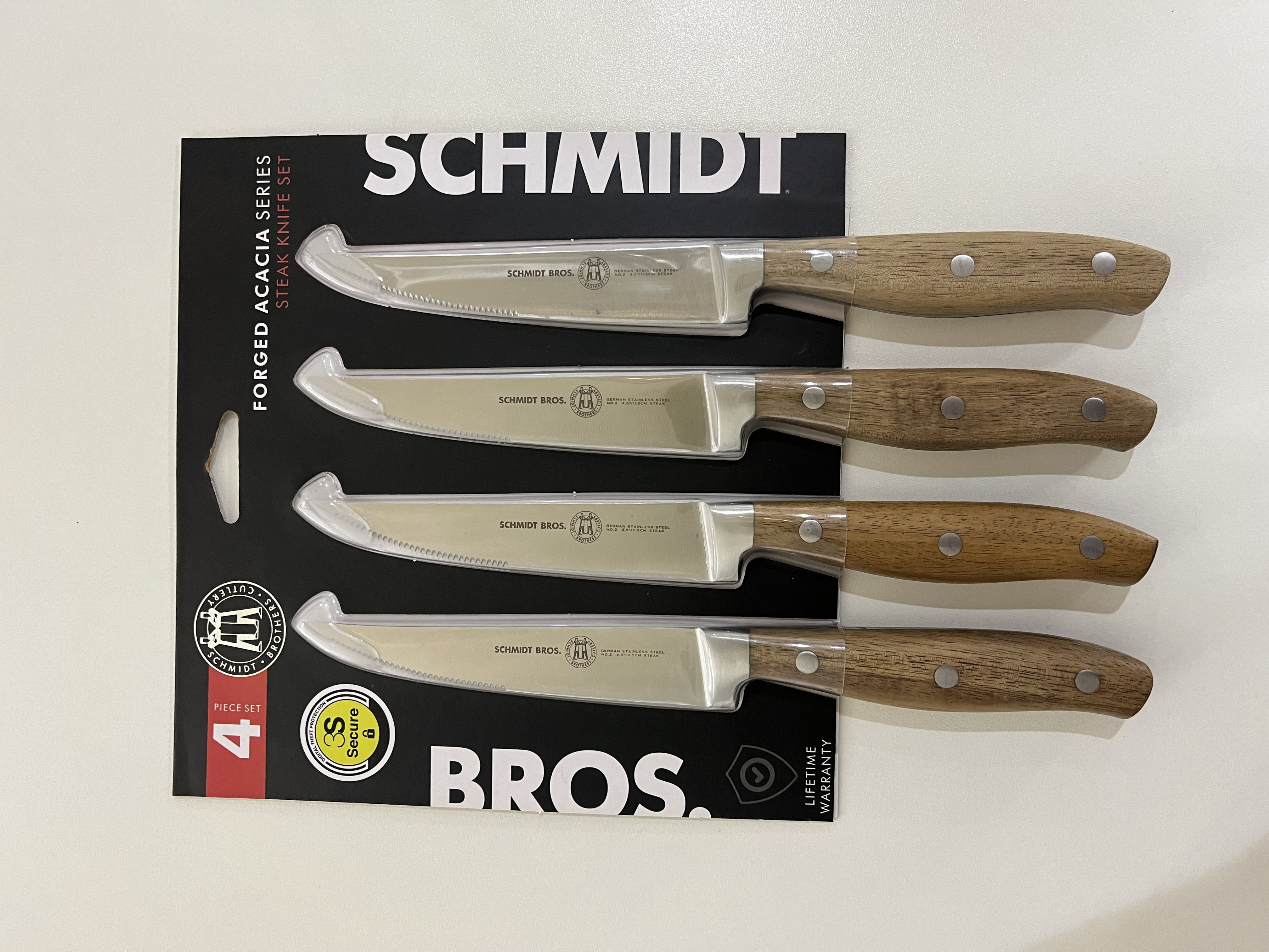 Schmidt Brothers Heritage Steak Knives, Set of 4