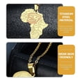 thumbnail image 2 of Hip Hop Necklace Pendant Necklace for Men Special Events Golden Titanium Steel Health Enhancing 1Pack, 2 of 4