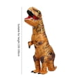 thumbnail image 3 of Disfraz De Dinosaurio Modelo de dinosaurio de dibujos animados, animal inflable para disfraces de Halloween (marrón) Tmvgtek Libre de BPA, 3 of 6