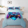 thumbnail image 1 of Erosebridal Video Gaming Bedding Sets Full with Comforter,Gradient Duvet Insert,Gamepads Decor,Reversible,3pcs, 1 of 7