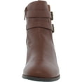 thumbnail image 3 of Kenneth Cole Reaction Womens Salt Biker Chain Faux Leather Chain Booties, 3 of 5