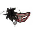 thumbnail image 3 of 2Pcs LED Lace Face Cover 3 Light Modes LED Light Up Face Cover for Costume Ball Venetian Party Halloween Party, 3 of 3