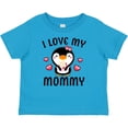 thumbnail image 3 of Inktastic I Love My Mommy with Cute Penguin and Hearts Girls Baby T-Shirt, 3 of 5