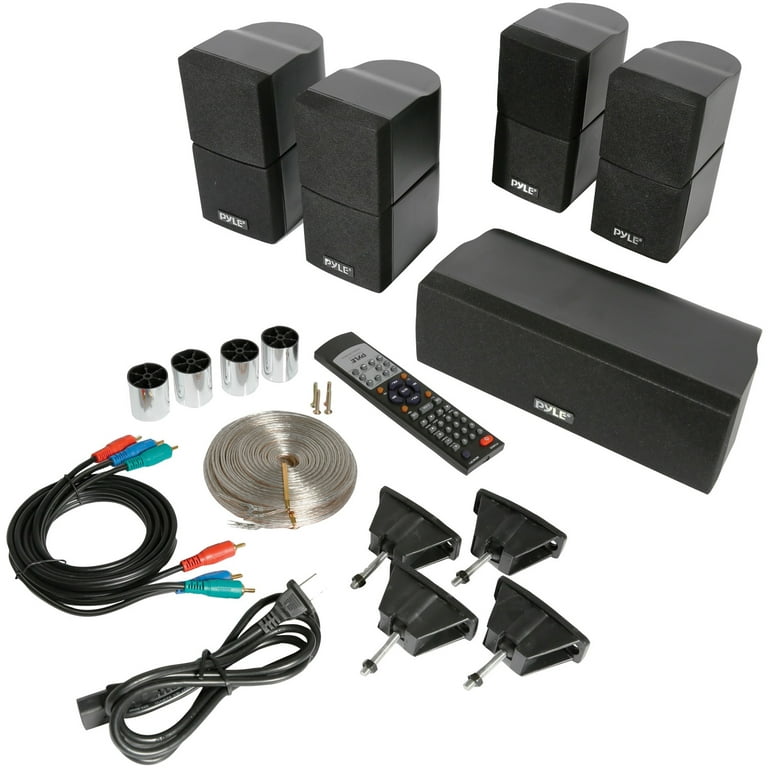 Pyle PT589BT Bluetooth 5.1 Channel 300 Watt Home Theater Surround Sound  System