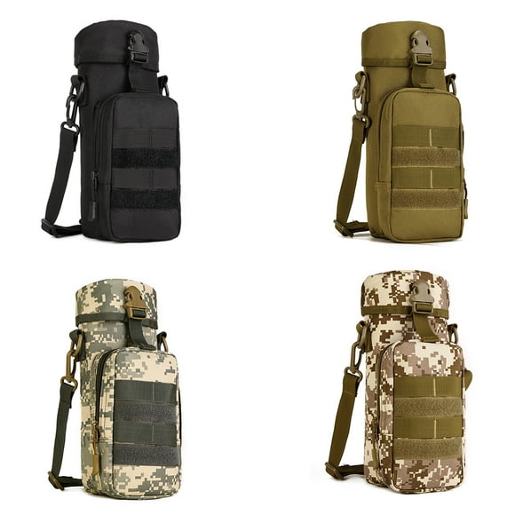 Water Bottle Bag Fishing Mountaineering Kettle Pouch Holder Riding Drawstring Sport Packet Wear-resistant Carrier Equipment Desert Color