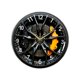 thumbnail image 3 of Reloj de pared con diseño de rueda de coche, moderno y silencioso, acrílico elegante y decorativo. 25 centímetros, 3 of 9
