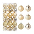 thumbnail image 2 of TUITOONM 72PCS Solid Color Christmas Balls Pendant Sets Shatterproof Christmas Tree Decorative Props for Festival Wedding Home Party Supplies Winter Decoration, 2 of 5