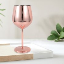 HEALEEP Stainless Steel Wine Glasses for Storage Red Color Smooth Surface and Edges 6.5 oz Capacity