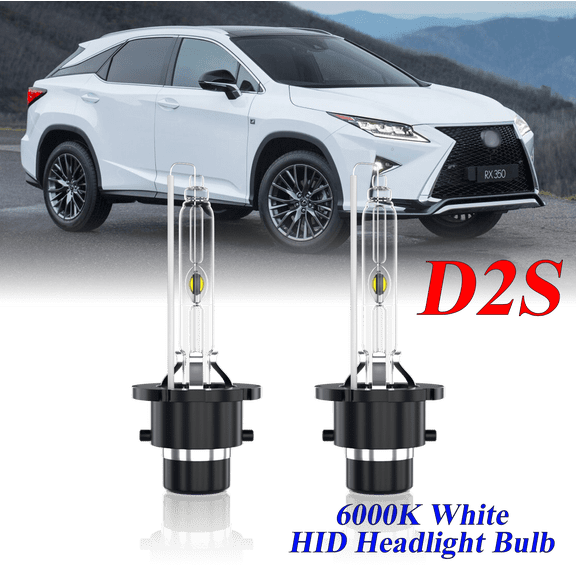For Lexus RX350 2007 2008 2009 D2S HID Headlight High/Low Beam 6000K Crystal White Xenon Bulbs Set 2