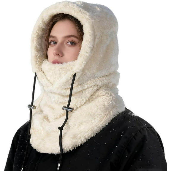 Fleece Balaclava Ski Mask Windproof Winter Face Mask Neck Warmer Cover Cold Weather Helmet Hood for Women Men
