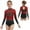 Red, variant on Leotards for Girls Gymnastics Ballet Dance One Piece Shiny Rhinestones Long Sleeve Bodysuit Activewear Navy Blue 10