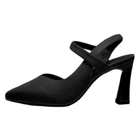 

PMUYBHF Female Women Sandals Size 11 Ladies High Heel for Wedding Party Dress High Fasion High Heel Sandal Go To Ball 40 Black