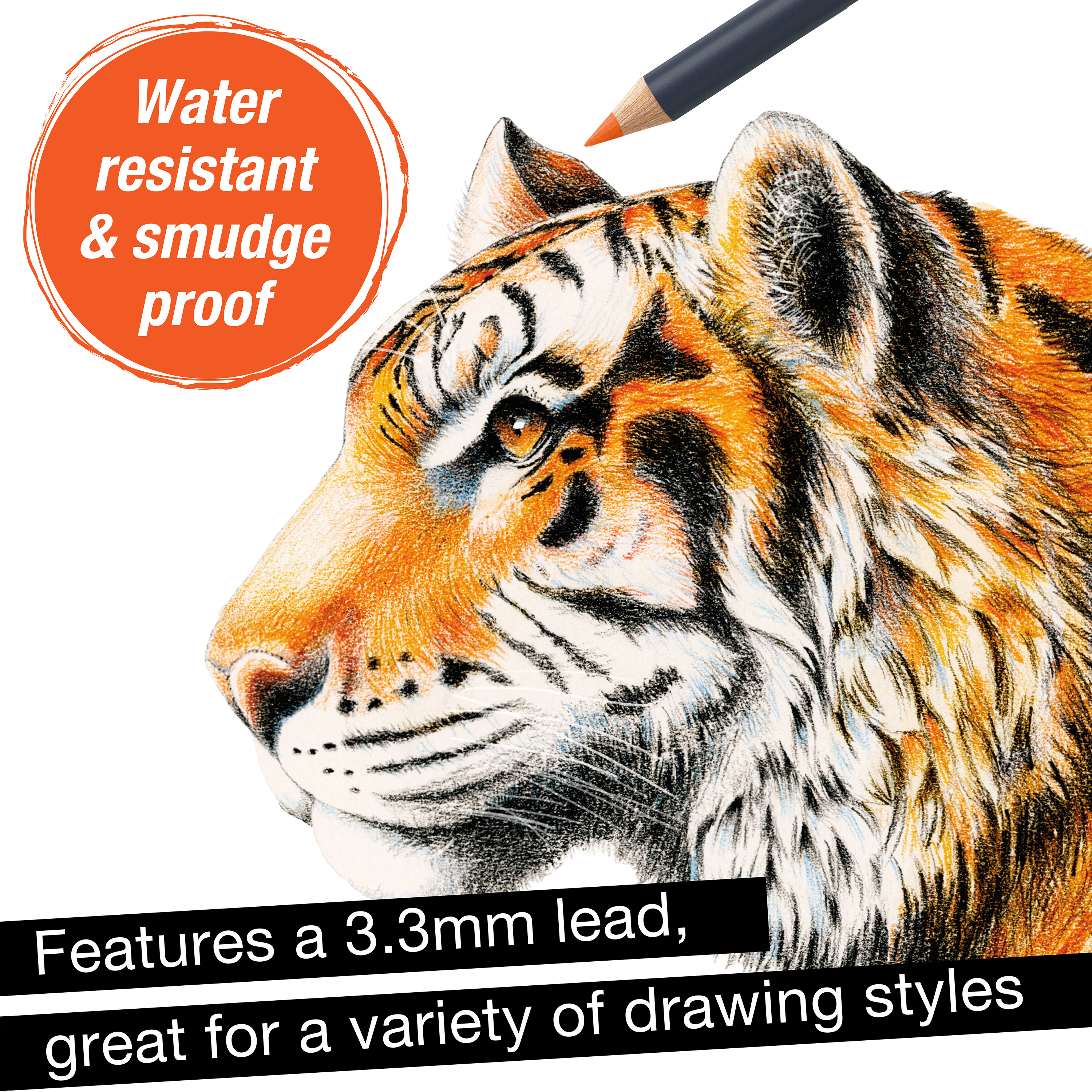 Lápices de color Faber-Castell Goldfaber: imprescindibles para regreso a clases | minas suaves, mezclables y resistentes a la rotura (24 piezas) 5