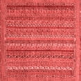 thumbnail image 1 of Ahgly Company Machine Washable Indoor Square Abstract Red Modern Area Rugs, 8' Square, 1 of 4