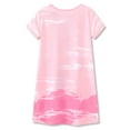 thumbnail image 2 of Beezizac Girls Nightgown – Summer Short Sleeves Sleepwear Pink Mermaid Soft Nightdress Pajama Size 6, 2 of 7