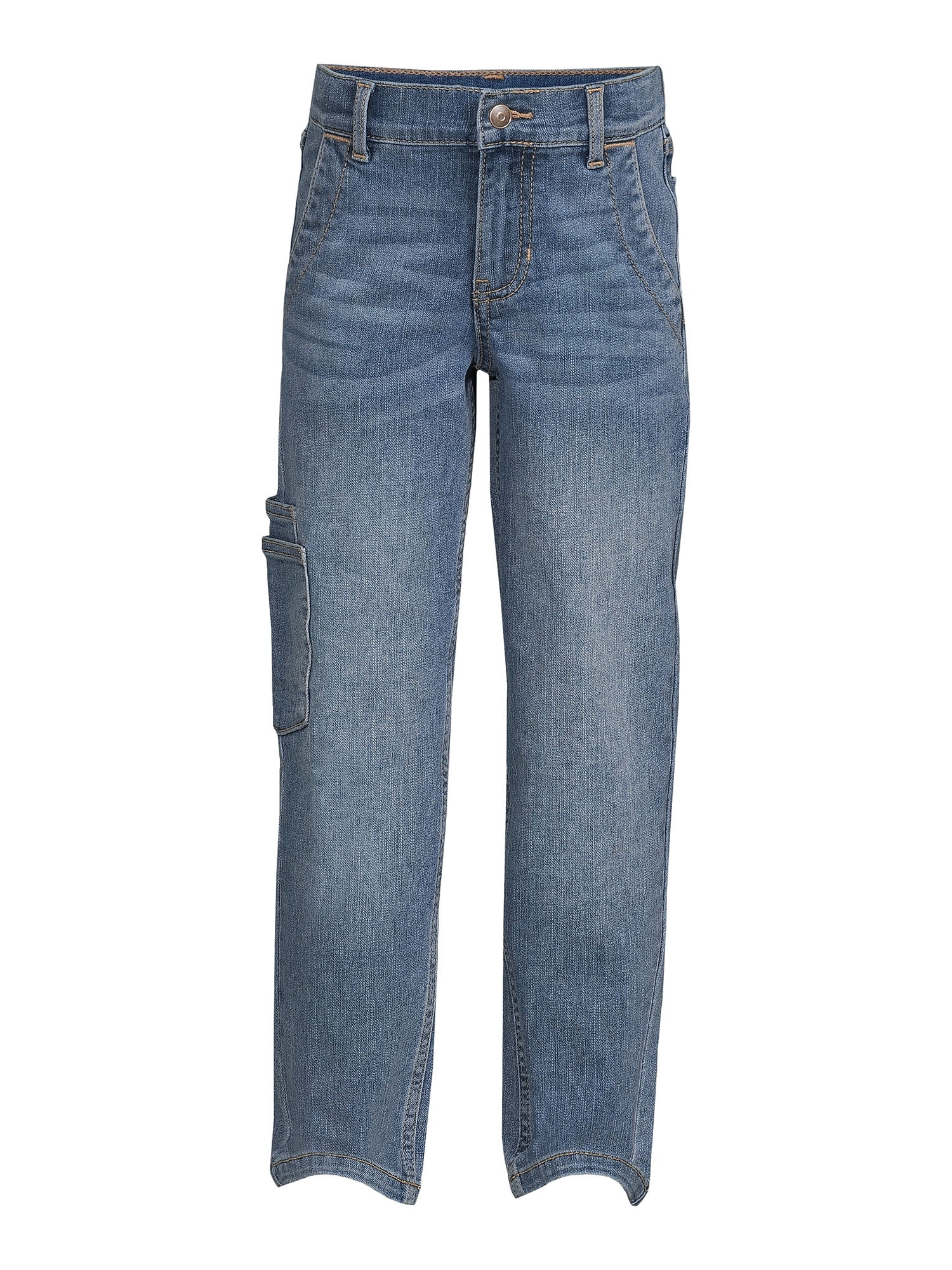 【WONDER WONDER】Hapo Teen Washing Long Wide Denim Pants Wonder Nation Girls Wide Leg Jean, Sizes 4-18 & Plus