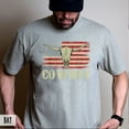 thumbnail image 4 of Vintage Cowboy Skull T-Shirt, Western Longhorn Bull Head Tee with American Flag, Country Rodeo Shirt for Men, 4 of 7