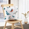 thumbnail image 5 of LALILO Throw Pillow Covers Colorful Doodle Bird Collection Funny Cushion Cover 18" x 18", 2 Pack, 5 of 6
