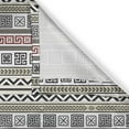 thumbnail image 6 of Ambesonne Ethnic Grommet Curtain, Geometric Pattern, 50" x 54", Cream Black Ruby, 6 of 6