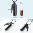 thumbnail image 2 of Cremation Jewelry for Ashes Pendant Urn Necklace Cylinder with Glass Vial Keepsake Ashes Memorial Jewelry, 2 of 6