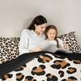 thumbnail image 5 of Manfei Abstract Cheetah Print 2pcs Bedding Comforter Set for Boys Girls,Wildlife Print Twin Comforter Sets,Gradient Ombre Breathable Bedding Set,Lightweight Room Decor,Reversible, 5 of 8